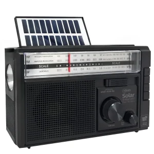 Radio AM/ FM/ SW/ BT Recargable USB-C + Carga Solar & Pilas