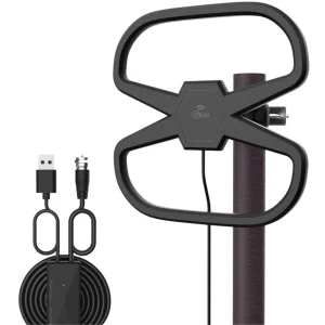 Antena de TV Digital HDTV Amplificada 32DBI / 10MT / Ext-Int